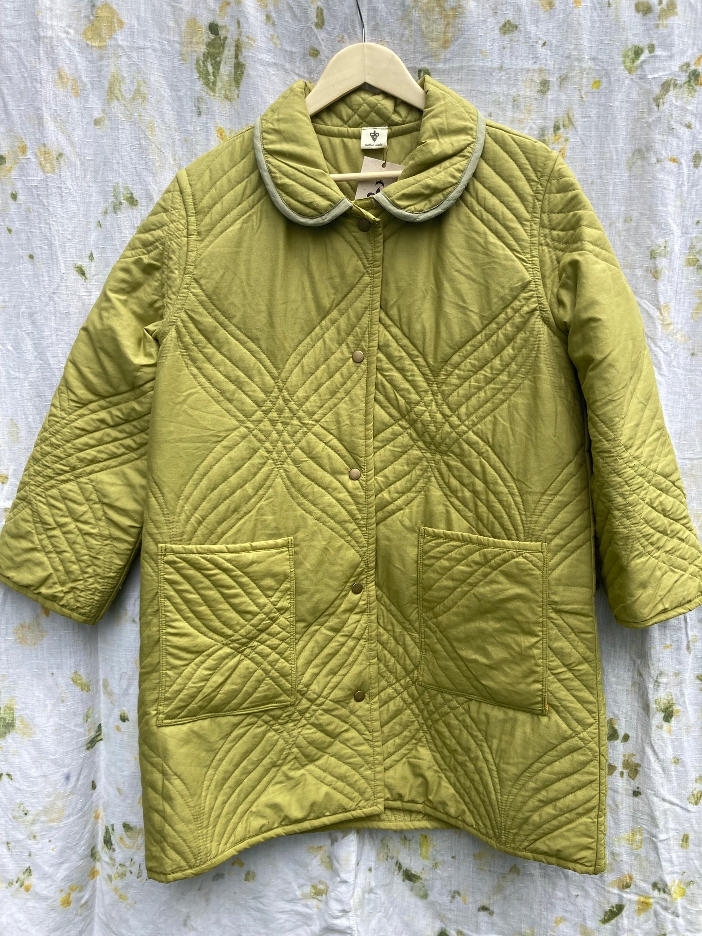 Quilted Green Coat