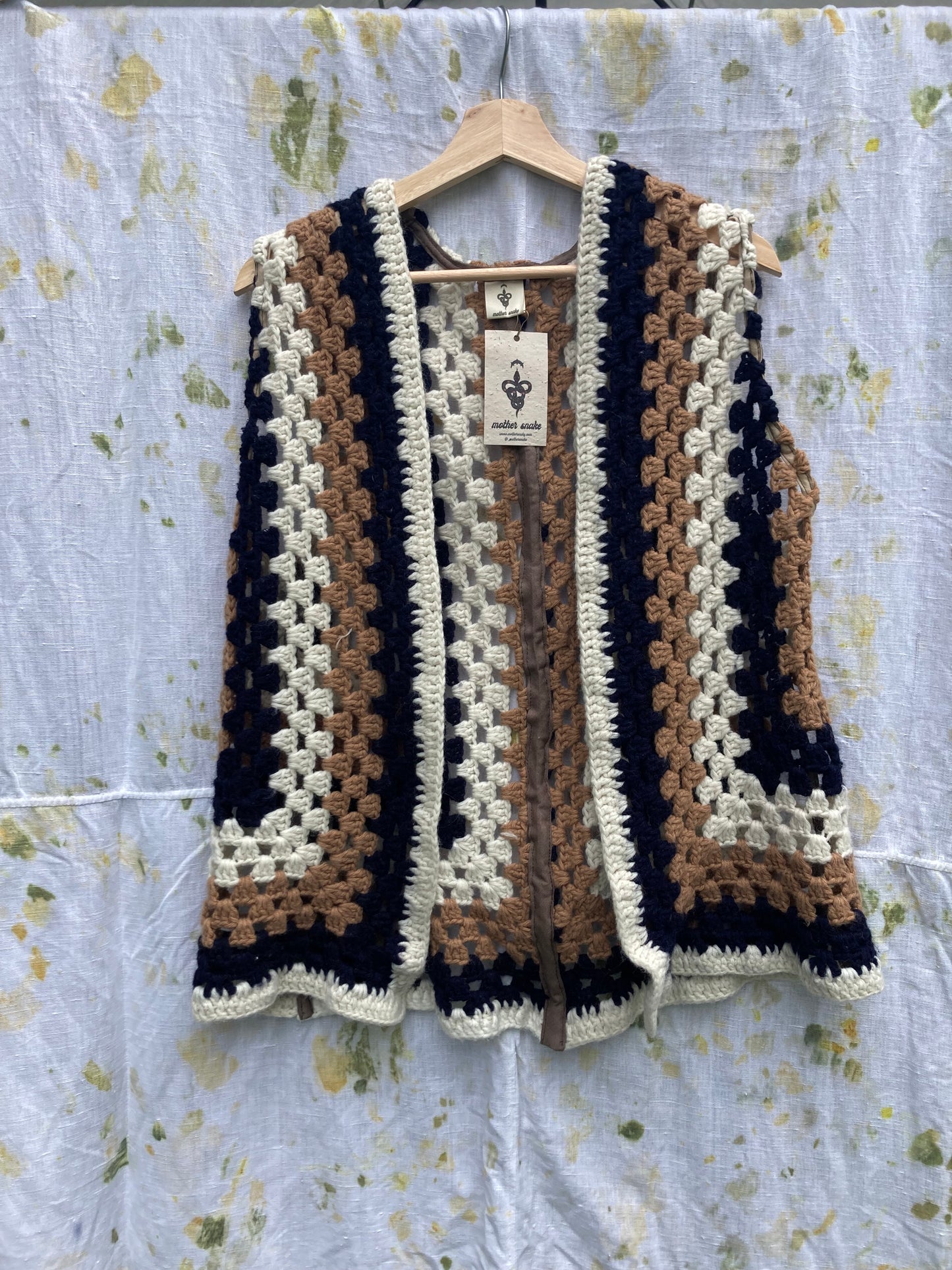 Crochet Striped Vest