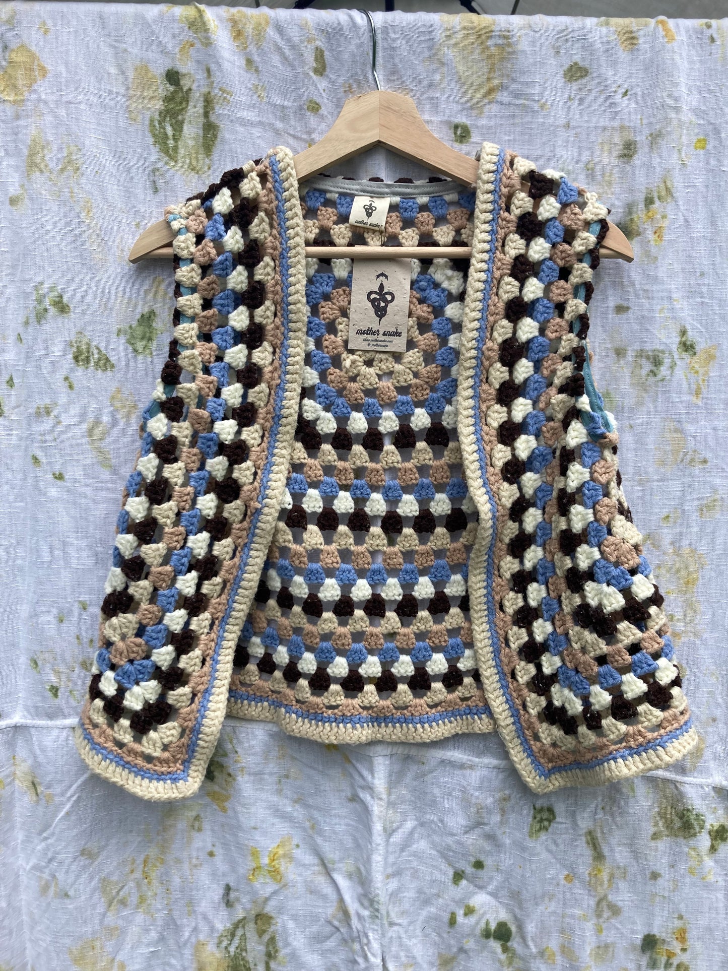 Crochet Blues Vest