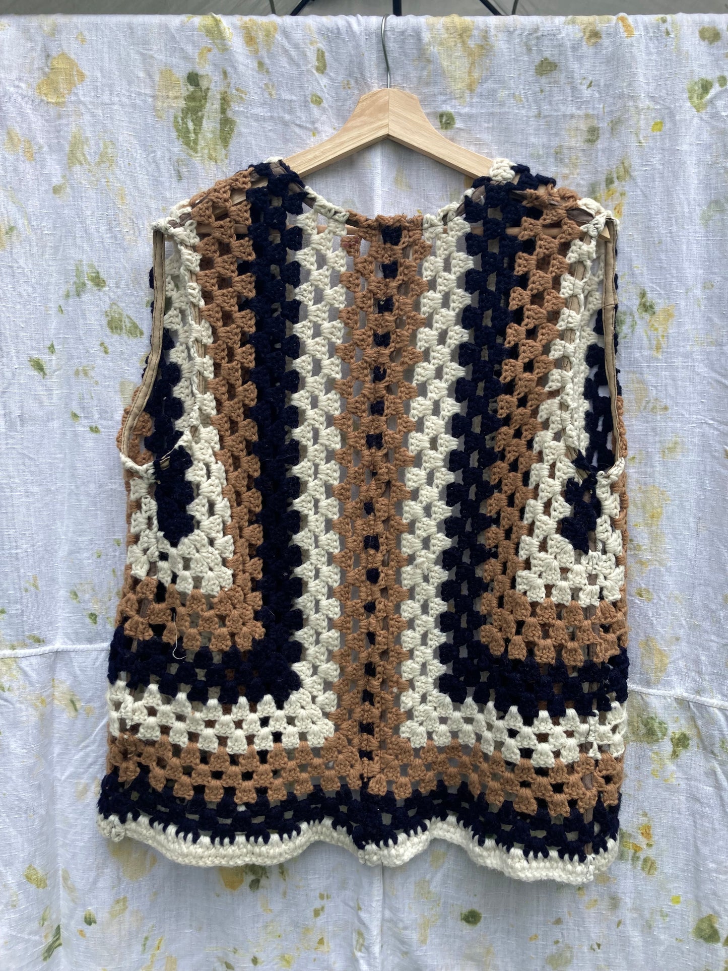 Crochet Striped Vest