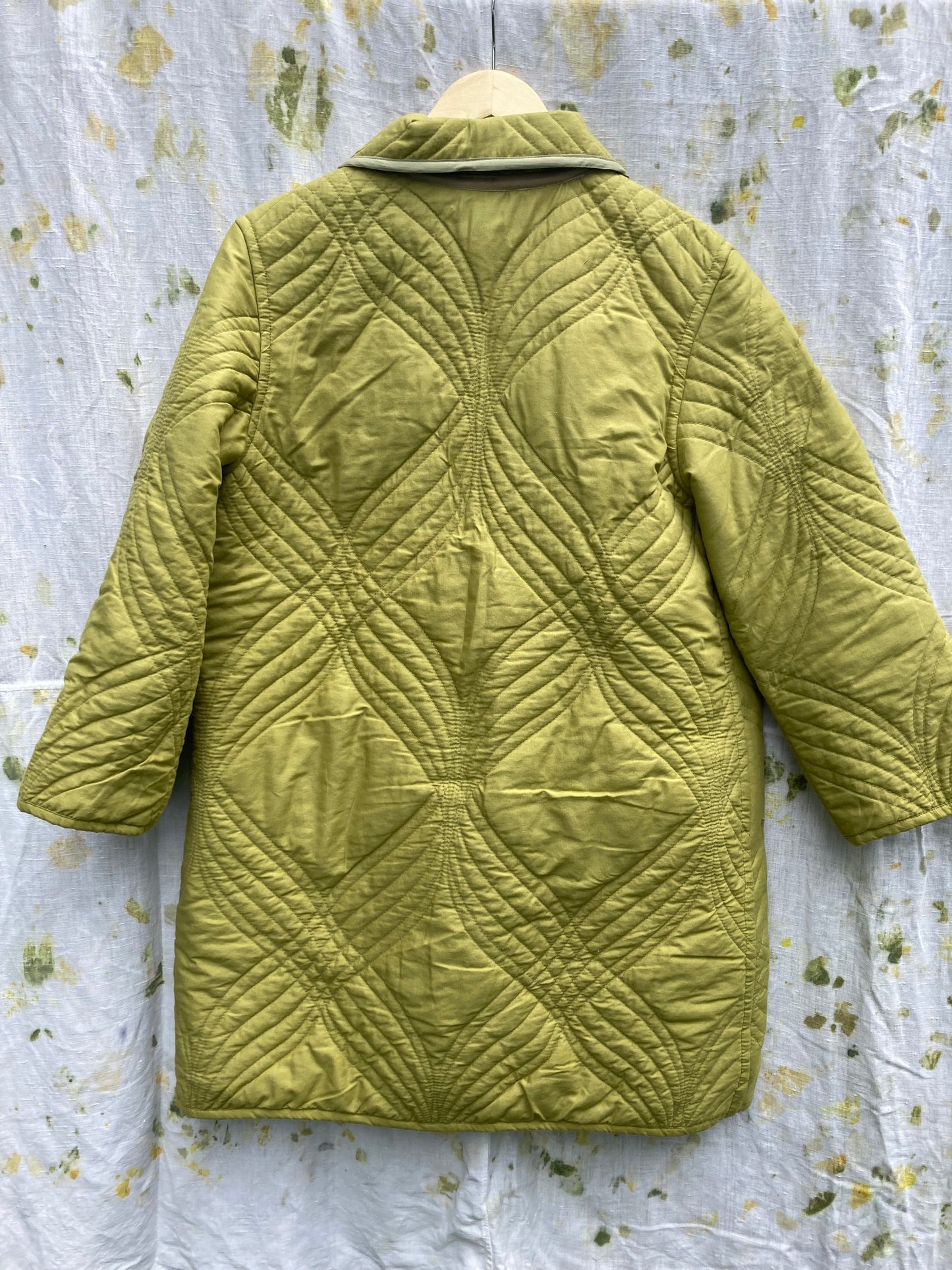 Quilted Green Coat